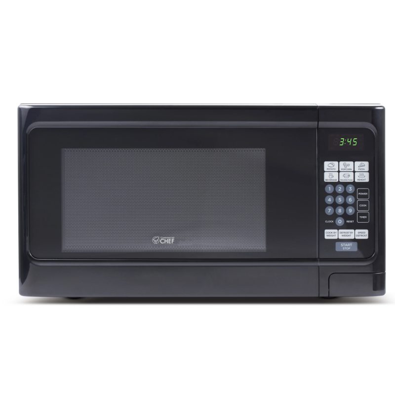 Commercial Chef 1.1 cu. Ft. Countertop Microwave Oven, Black - Image 4