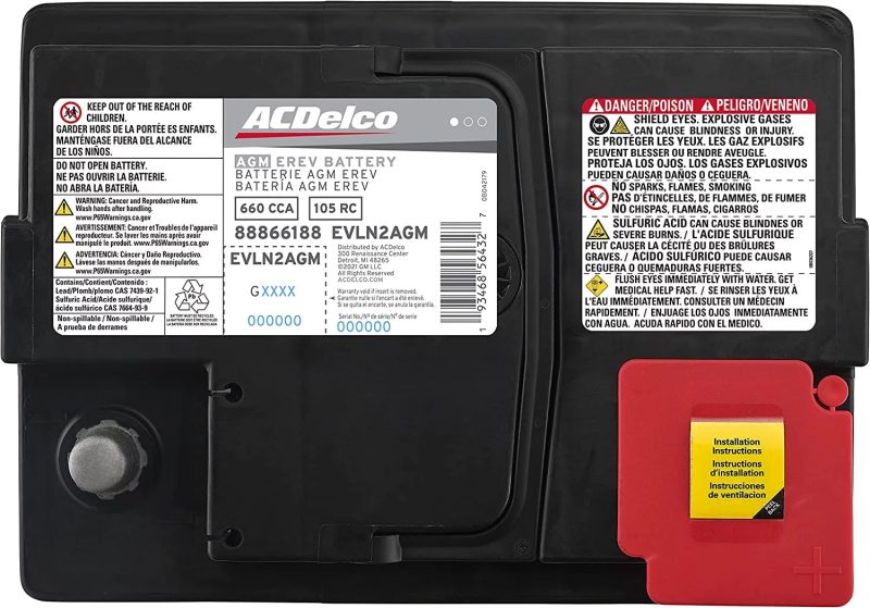 ACDelco EVLN2AGM Automotive AGM Battery - Image 3