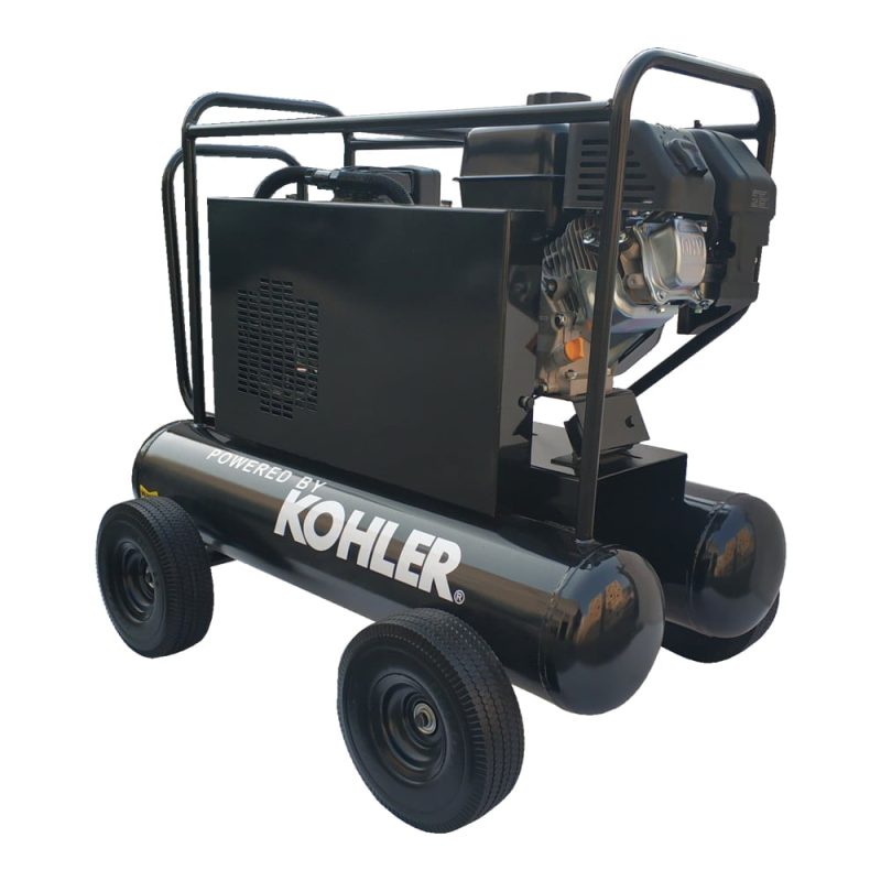 HPDAVV Gas Driven Piston Air Compressor 6.5HP - One Stage - Fit For KOHLER RH65 Engine - 20Gal Tank - 17cfm - Max 120psi Portable Compressed System - Image 2