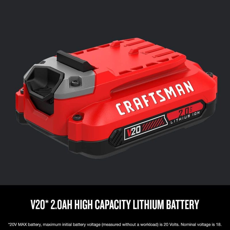 CRAFTSMAN V20 Lithium Ion Battery�� 2.0-Amp Hour�� 2 Pack (CMCB202-2) - Image 3