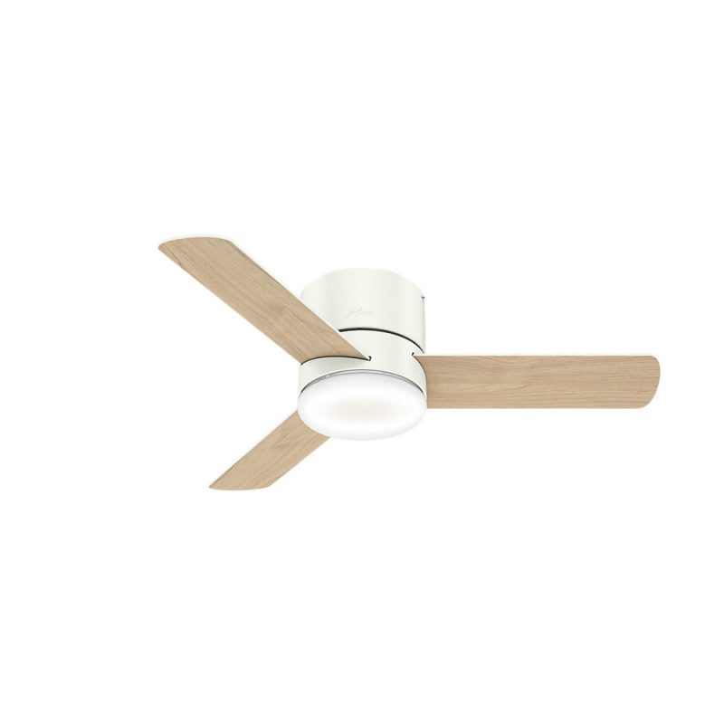 Hunter 59452 44 in. Minimus Ceiling Fan with Remote and LED Light Kit (Fresh White) - Image 2