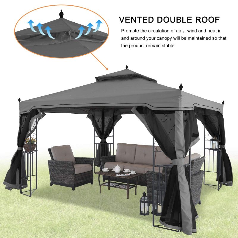 MASTERCANOPY Double Tiered Mosquito Netting Backyard - Image 5