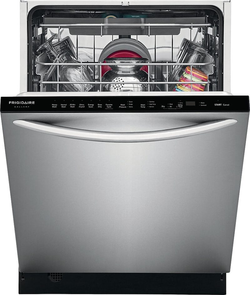 Frigidaire - Gallery 24" Top Control Tall Tub Built-In Dishwasher with Stainless Steel Tub - Stainless steel - Image 5