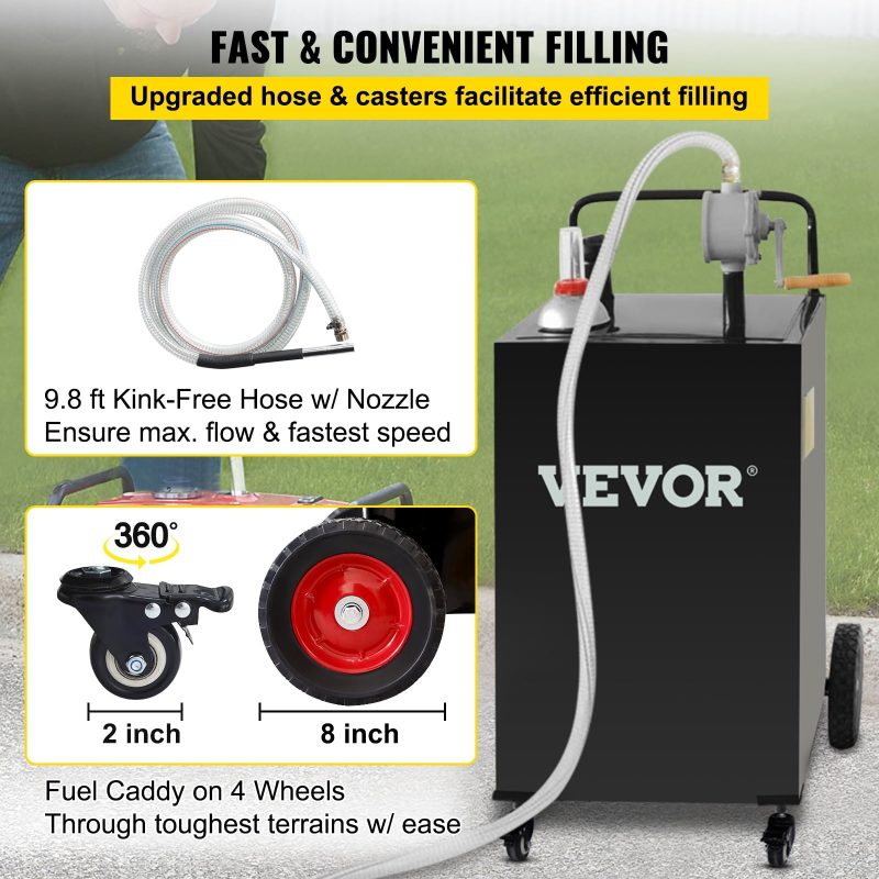 VEVOR 35 Gallon Gas Caddy - Image 6