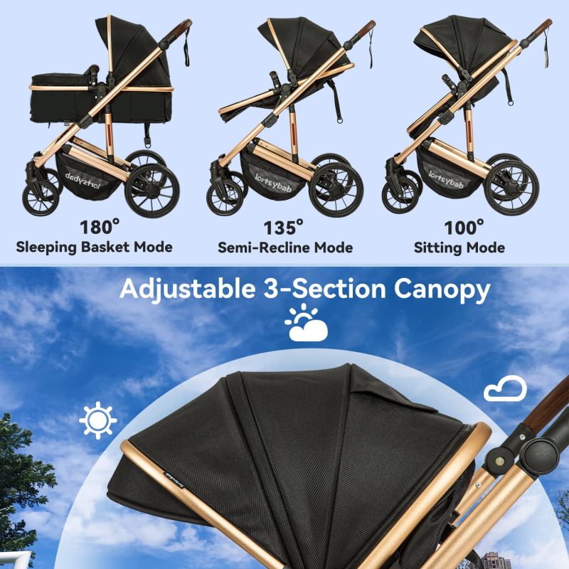 Infant Newborn Baby Bassinet Stroller - Image 2