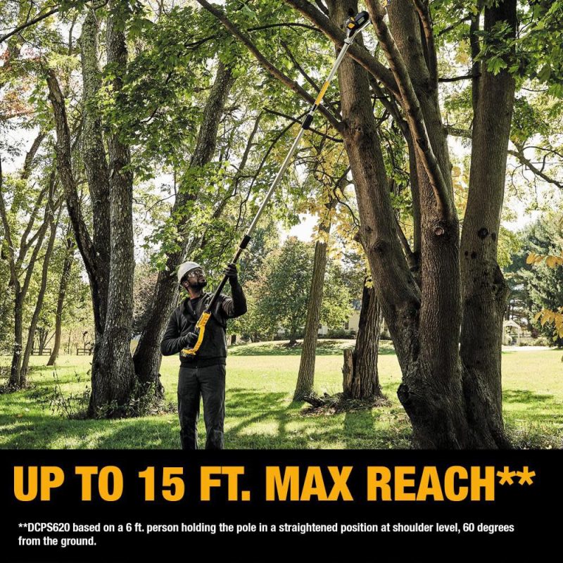 DW 20V MAX* Lithium-Ion Cordless Pole Saw and Pole Hedge Trimmer Combo Kit DCKO86M1 from DW - Image 18