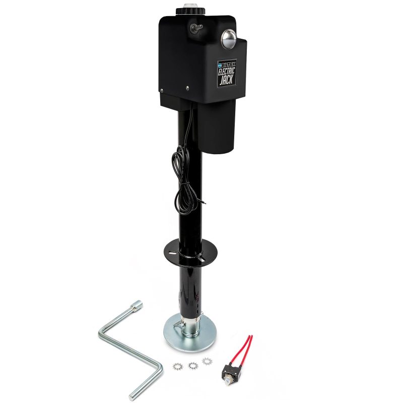 Biltek 3500lbs Electric Power Trailer Tongue Jack for RVs, Trailers, Campers, Utility or Boat Trailers - Black - Image 2