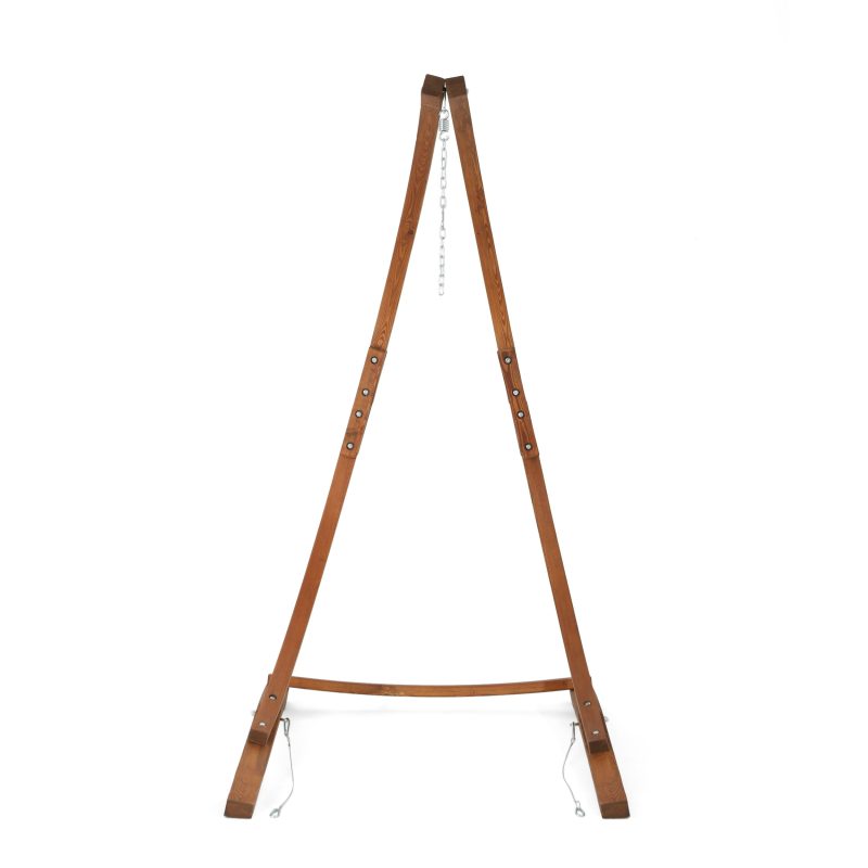 Gina Outdoor Wood Hammock Chair Stand - Image 4