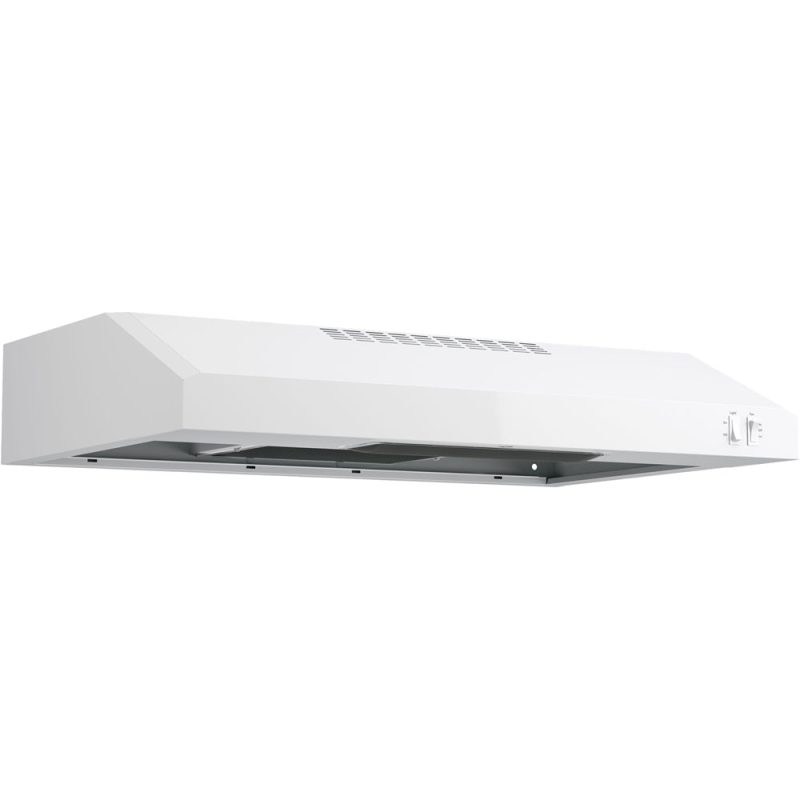 GE - 30" Convertible Range Hood - White on white - Image 3