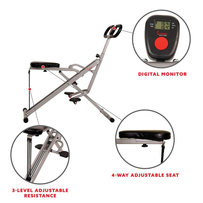 Sunny Health Fitness Row N Ride Adjustable - Image 5