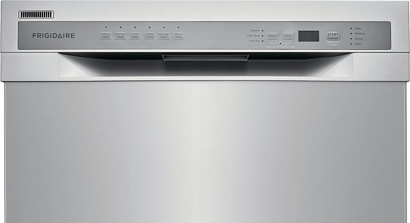 Frigidaire - 24" Compact Front Control Built-In Dishwasher with Stainless Steel Tub, 52 dBA - Stainless steel - Image 14