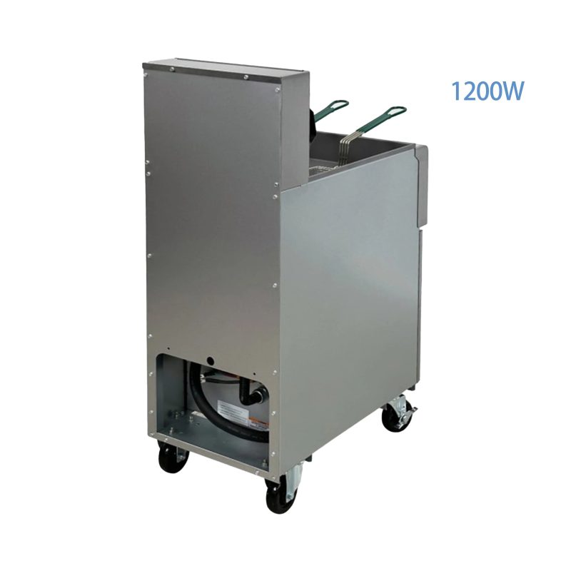 40lbs Electric Deep Fryer 220V, Commercial Fryer with Two Basket 1200W - Image 4