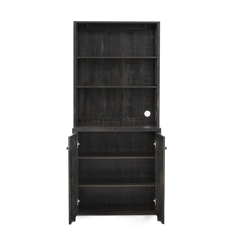 Microwave Stand Hutch Storage Cabinet - Image 4