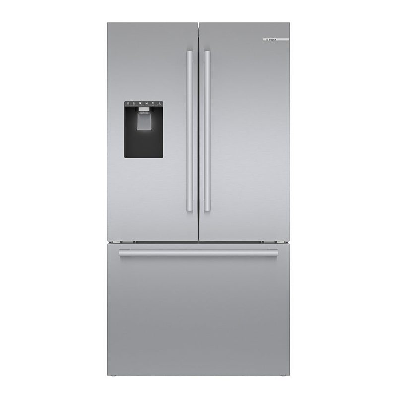 Bosch - 500 Series 21 Cu. Ft. French Door Counter-Depth Smart Refrigerator with External Water and Ice Maker - Stainless steel - Image 6