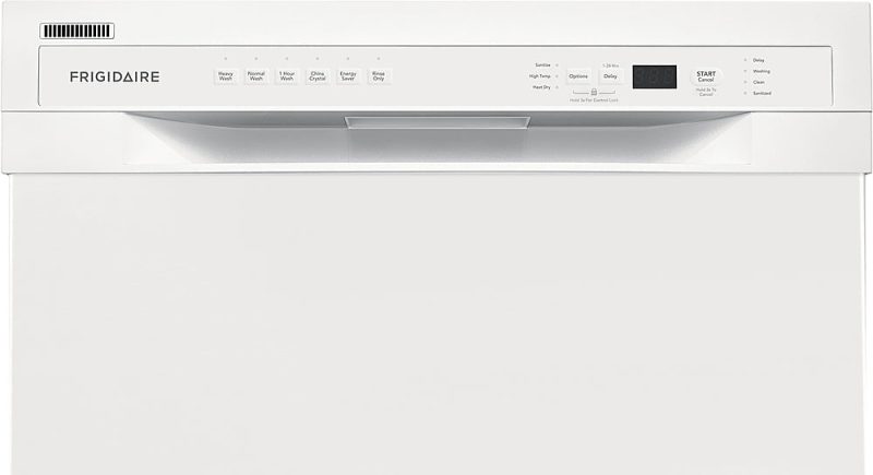 Frigidaire - 24" Compact Front Control Built-In Dishwasher with Stainless Steel Tub, 52 dBA - White - Image 14