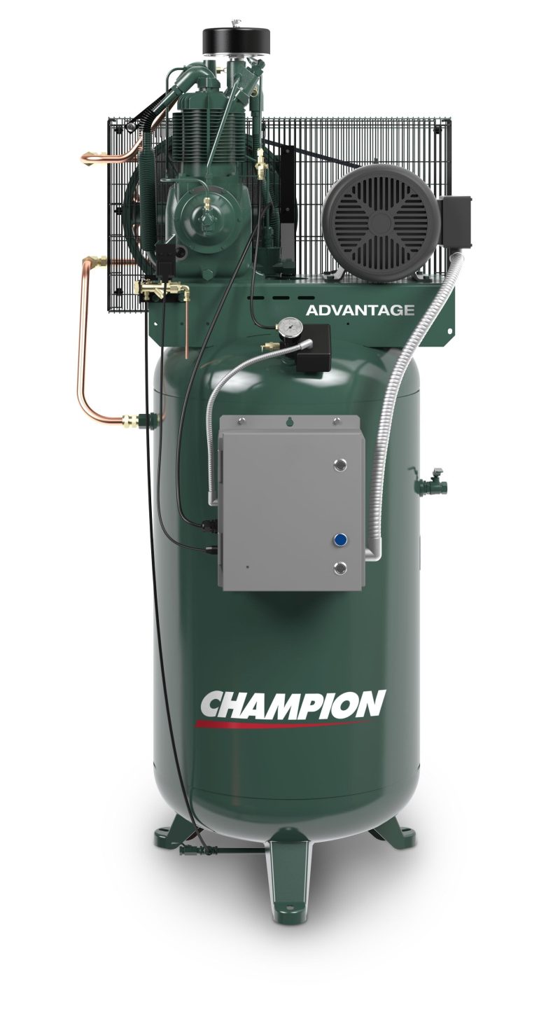 Champion VR5-8 5HP 80 Gallon Vertical 230V Single Phase Advantage Series Fully Packaged Air Compressor