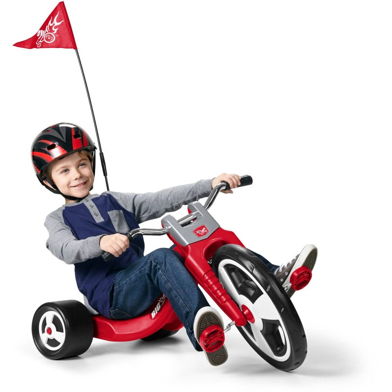 Radio Flyer Big Flyer Sport， Chopper Tricycle， 16" Front Wheel， Red - Image 2