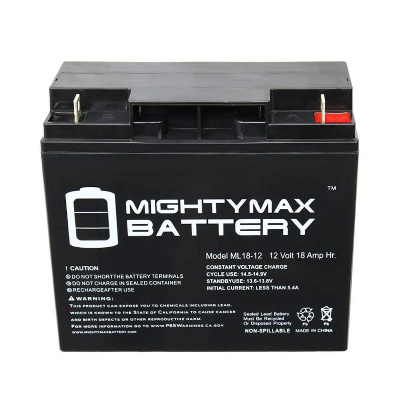 MIGHTY MAX BATTERY 12V 18AH SLA Battery for Black Decker CMM1200 Mower MAX3468191 - Image 5