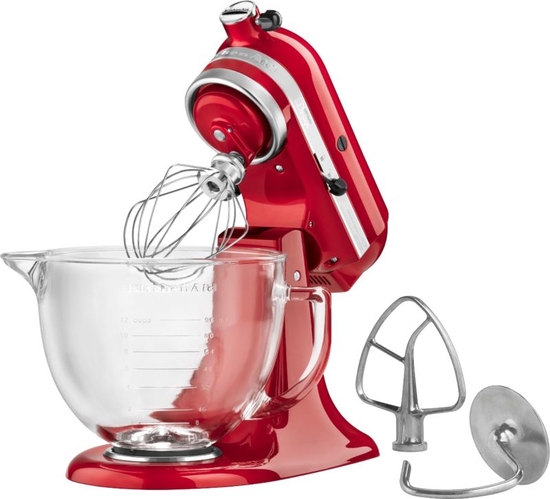 KitchenAid - KSM155GBCA Artisan Design Tilt-Head Stand Mixer - Candy Apple Red - Image 2