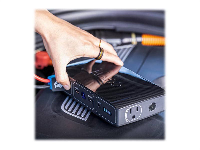 Halo Bolt 58830 Mwh Portable Phone Laptop Charger Car Jump Starter with AC Outlet - Black Graphite - Image 3