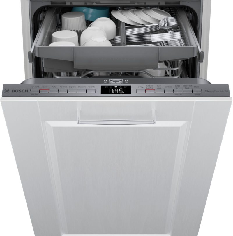 Bosch - 800 Series 18" Top Control Smart Built-In Dishwasher with 3rd Rack and 44 dBA - Custom Panel Ready - Image 18