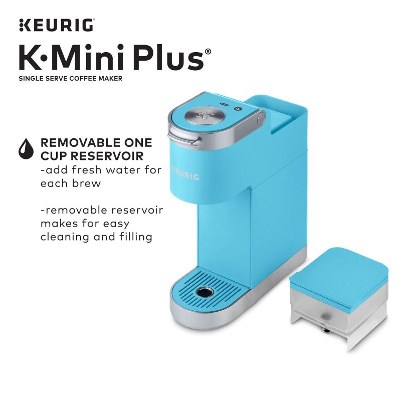 Keurig K-Mini Plus Single Serve K-Cup Pod Coffee Maker， Cool Aqua💝 Last Day For Clearance - Image 5