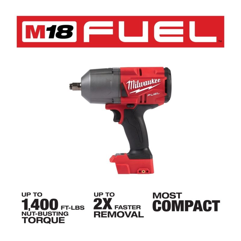 Milwaukee M18 FUEL 18-Volt Lithium-Ion Brushless Cordless 1/2 in. Impact Wrench with Friction Ring (Tool-Only) - Image 2