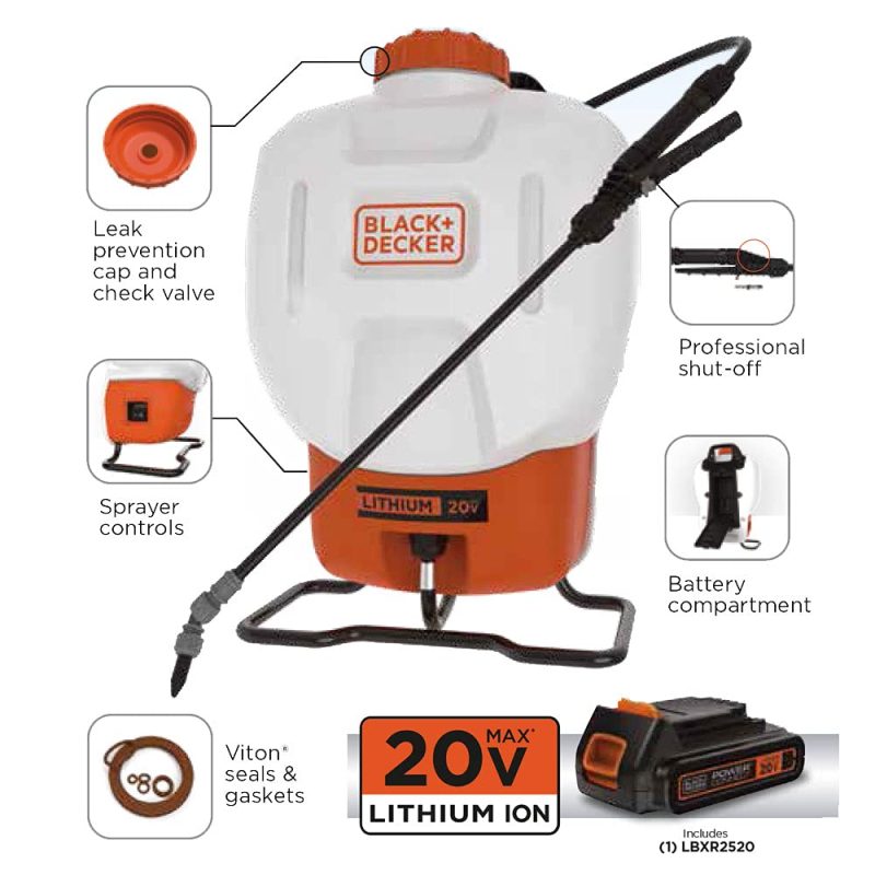 BLACK DECKER Battery 4 Gallon Backpack - Image 6