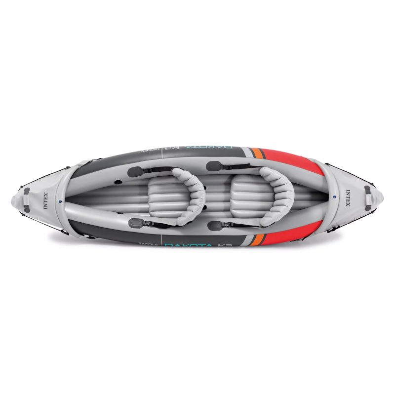 Open Box Intex Dakota K2 2 Person Vinyl Inflatable Kayak with Oars and Pump - Image 7