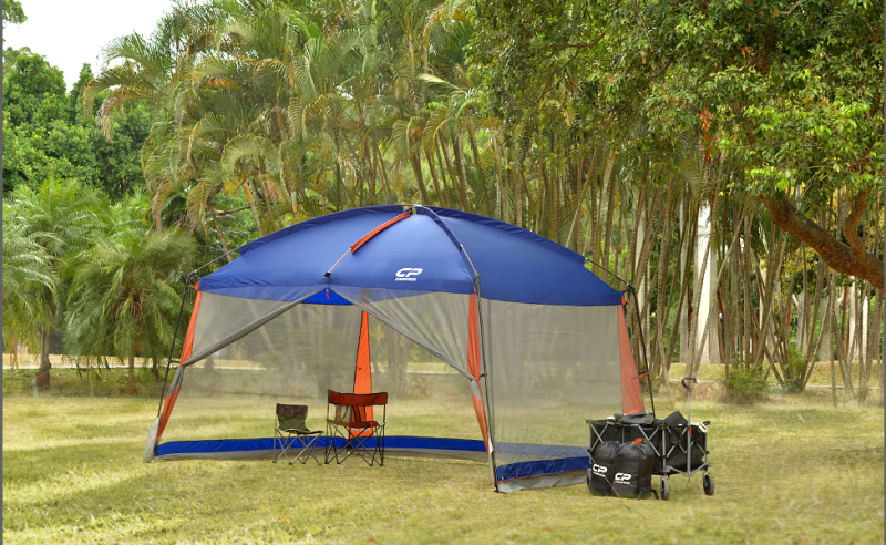 CAMPROS Screen House Room 12' x 10' Canopy Tent Sun Shelter, Blue - Image 7