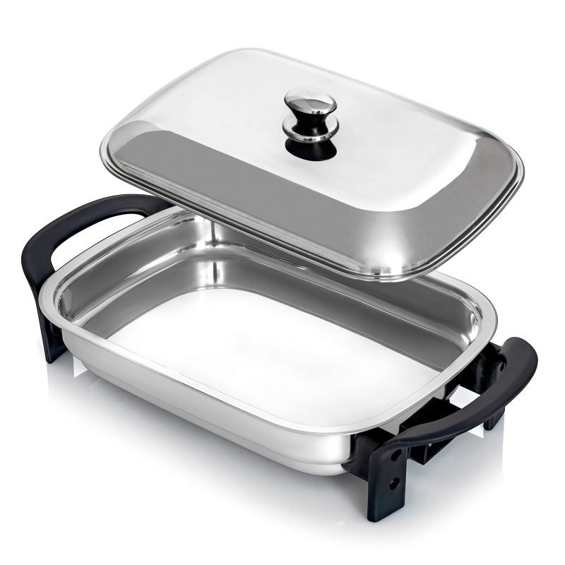 Maxam 16 Inch Electric Skillet Rectangular