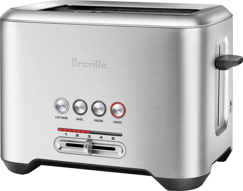 Breville - the Bit More 2-Slice Extra-Wide and Deep Slot Toaster - Stainless Steel - Image 3