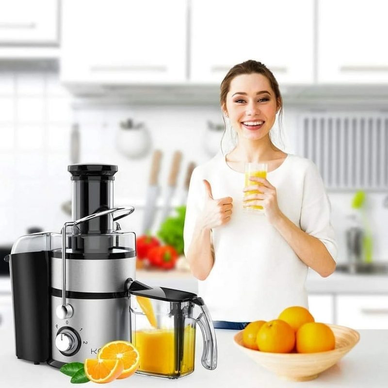 Centrifugal Juicer Machines Vegetable and Fruit,1100W Juice Extractor with 3" Feed Chute,BPA Free,Easy to Clean,High Juice Yield,Black - Image 6