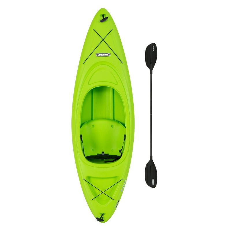 Lifetime Pacer 8 ft Sit-In Kayak (Paddle Included)， Green