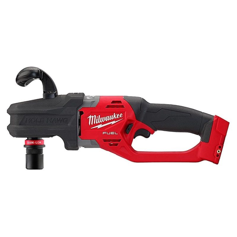 M18 FUEL 18V Lithium-Ion Brushless Cordless Hole Hawg 7/16 in. Right Angle Drill W/ Quick-Lok (Tool-Only) 2808-20