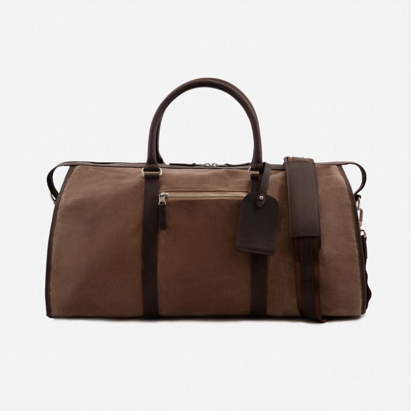 Davis Weekender Bag - Waxed Canvas and Pull-Up Leather - Men's - Image 11