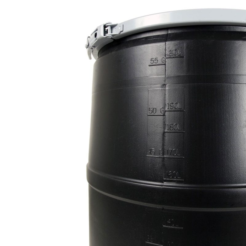 Active Aqua DRM58T 55 Gallon Drum Hydroponic Reservoir w/ Pre-Drilled Cover Lid - Image 2