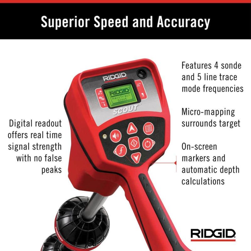 NaviTrack Scout Underground Sonde and Cable Locator, Multidirectional Locating Device, Battery Operated or Rechargeable 19238 - Image 5