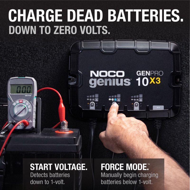 NOCO Genius GENPRO10X3 3-Bank 30A (10A/Bank) 12V Onboard Battery Charger - Image 5