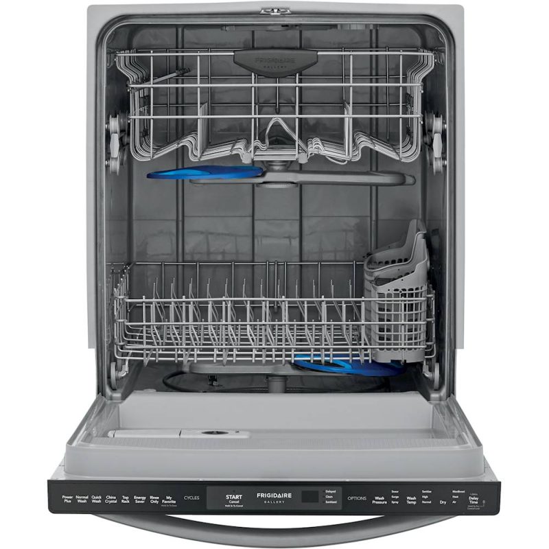 Frigidaire - Gallery 24" Compact Top Control Built-In Dishwasher with 49 dBa - Black stainless steel - Image 4