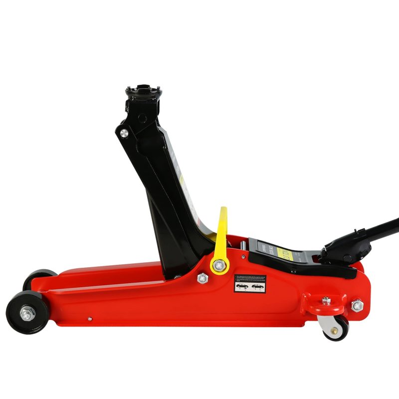 Low Profile Car Jack Lift, Seizeen 2 Ton(4000LBS) Heavy-Duty Floor Jack with Hydraulic Lift Pump, 3.3"-15.2" Quick Lift Jack with Carry Bag, Red - Image 6