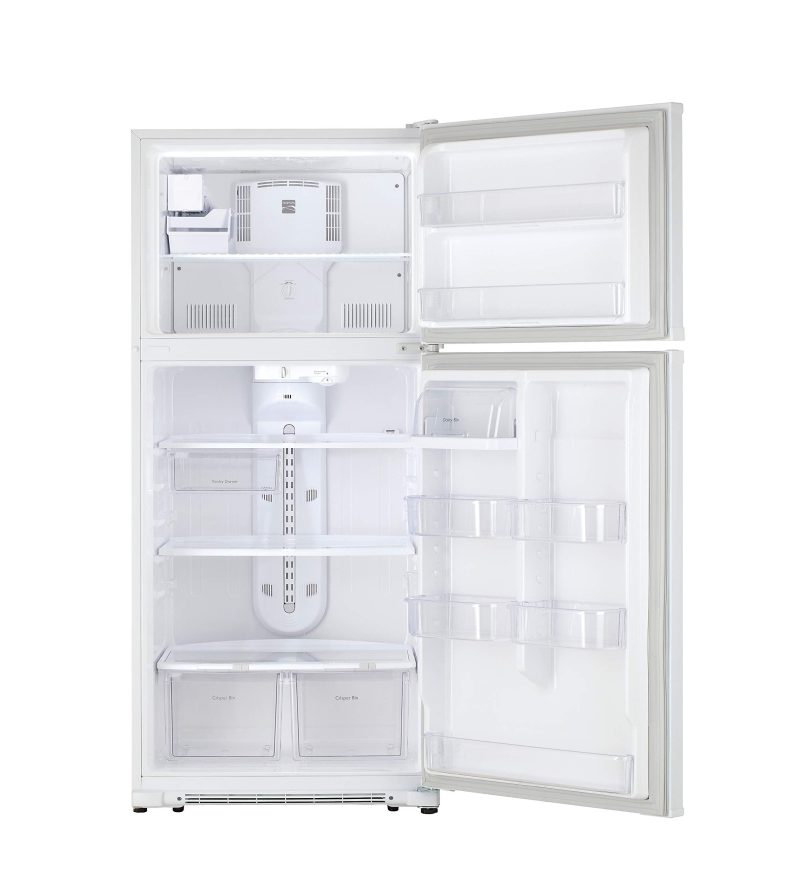 Kenmore 30" Top-Freezer Refrigerator with Ice Maker and 18 Cubic Ft. Total Capacity, White - Image 3