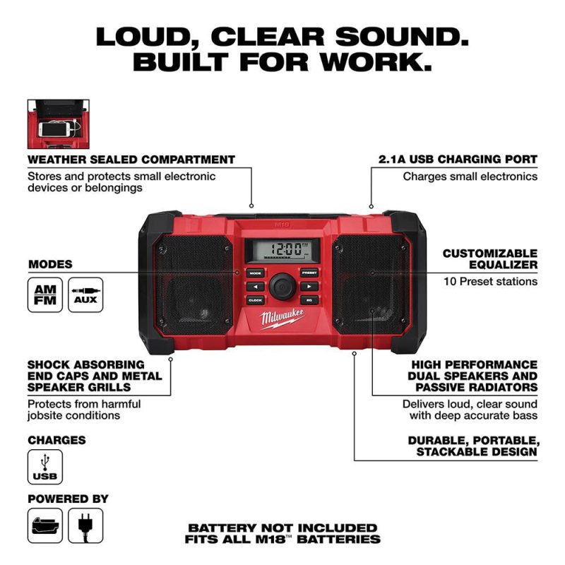 M18 Jobsite Radio 2890-20 from - Image 3