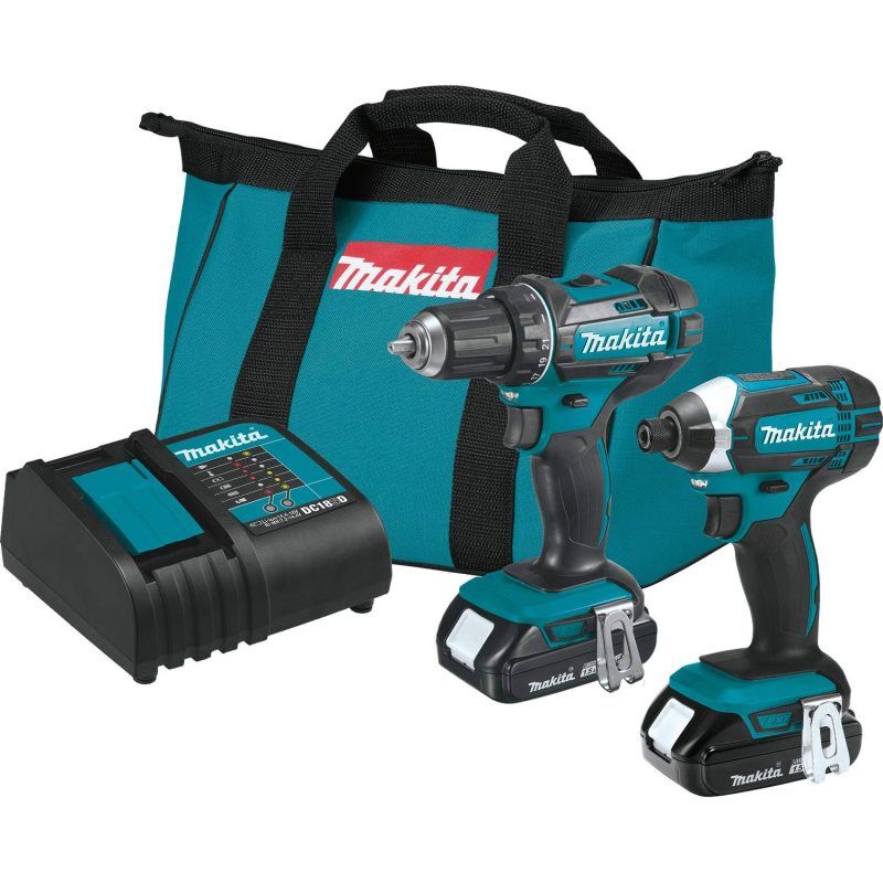 Makita CT225SYX 18V LXTu00ae Lithium-Ion Compact Cordless 2-Pc. Combo Kit (1.5Ah)