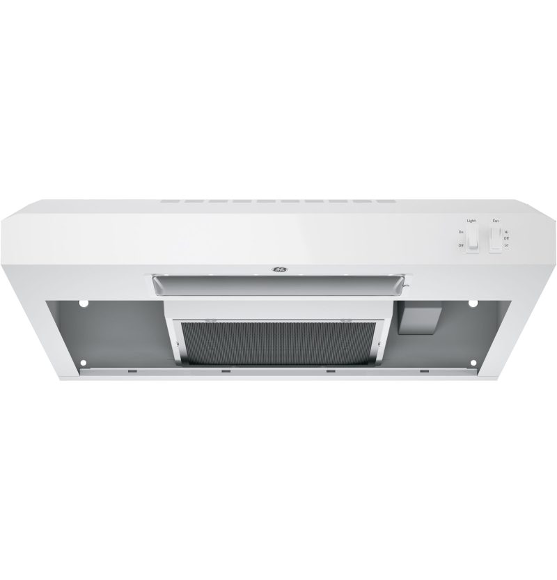 GE - 24" Convertible Range Hood - White on white - Image 2