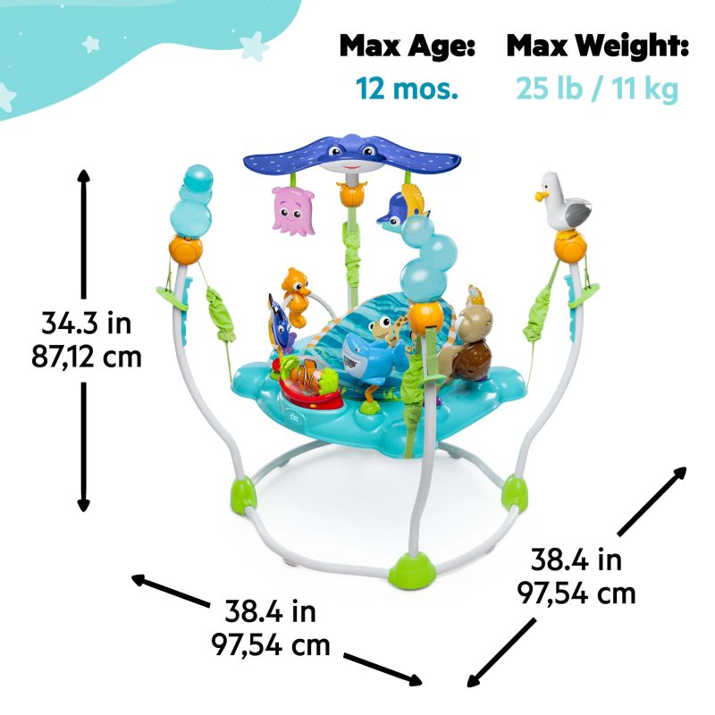 Disney Baby Finding Nemo Adjustable Baby Activity Center Jumper by Bright Starts - Image 8