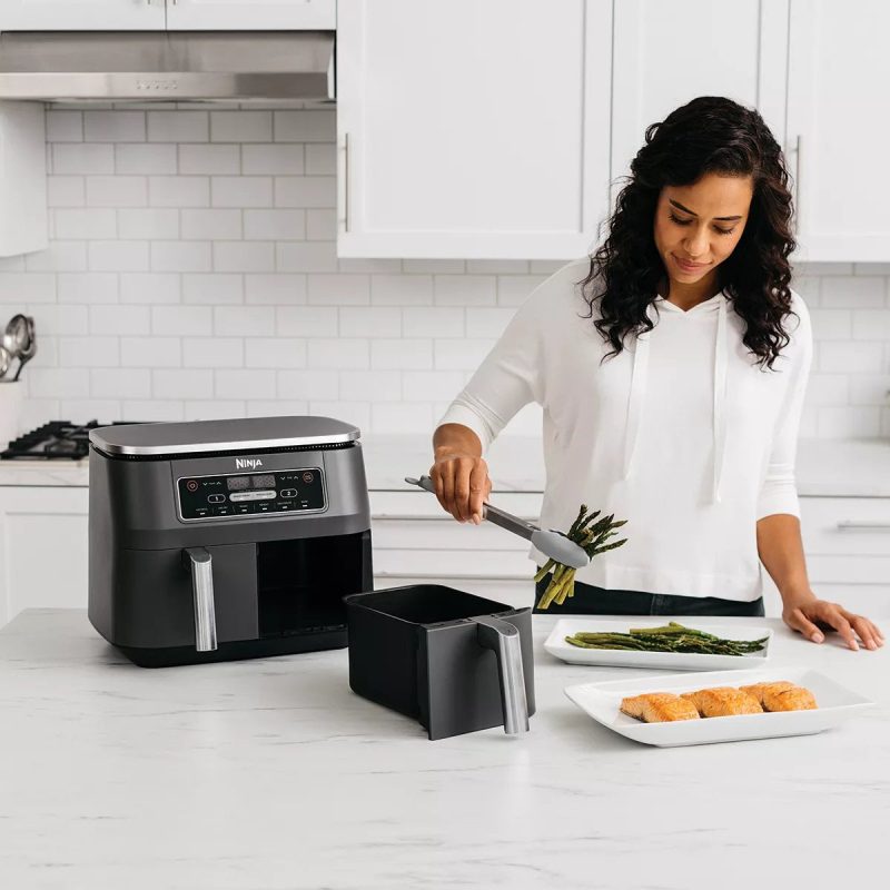 Ninja Foodi 8 qt. Original Dualzone， 2-Basket Air Fryer with 6 Functions - Image 4