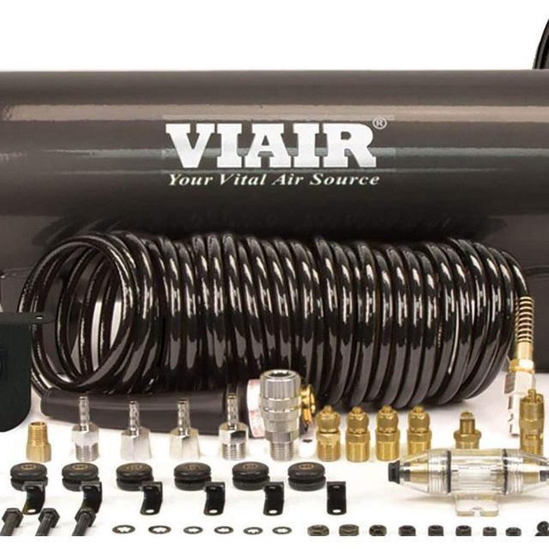 VIAIR 20020 Dual 444C 200 PSI OBA On Board Air Compressor System, Stealth Black - Image 2