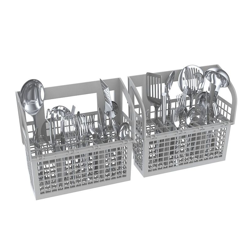 Bosch - 500 Series 24" Top Control Built-In Dishwasher with Stainless Steel Tub, 3rd Rack, 44 dBa - White - Image 5