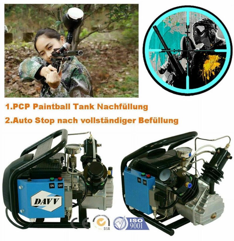 110V 2.2KW 3HP 4500psi Air Compressor for PCP Paintball Tank Filling Portable - Image 3